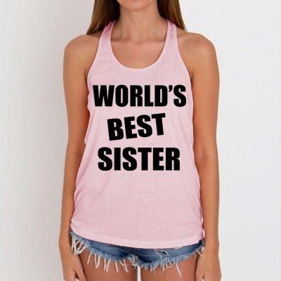 World's Best Sister Women's Knotted Racerback Tank