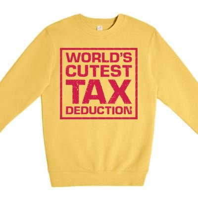 World's Cutest Tax Deduction Premium Crewneck Sweatshirt