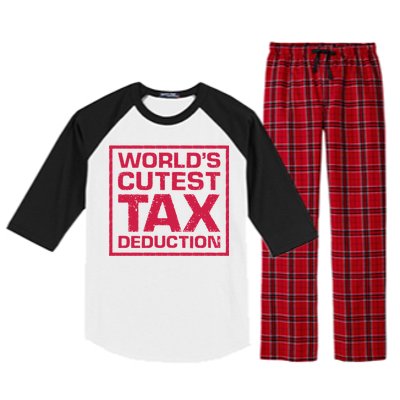 World's Cutest Tax Deduction Raglan Sleeve Pajama Set