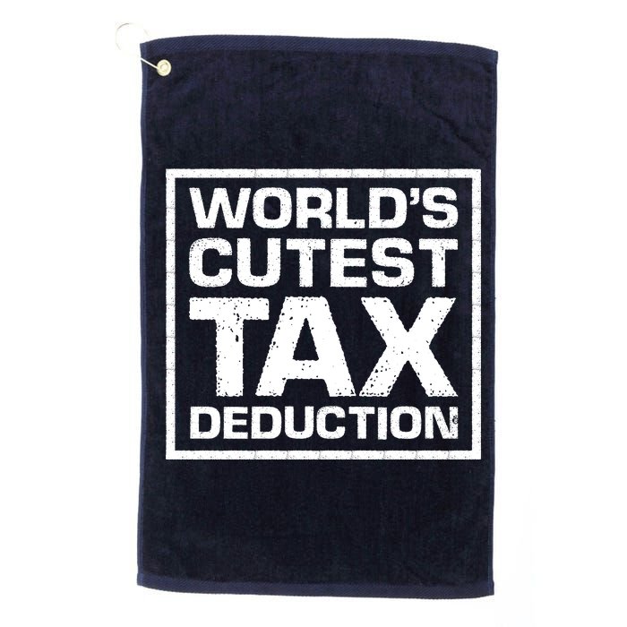 World's Cutest Tax Deduction Platinum Collection Golf Towel