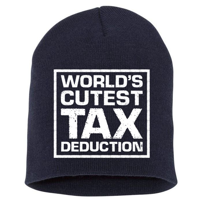 World's Cutest Tax Deduction Short Acrylic Beanie