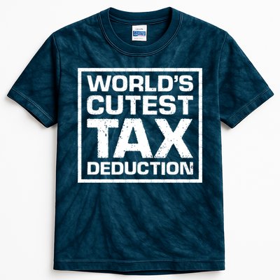 World's Cutest Tax Deduction Kids Tie-Dye T-Shirt