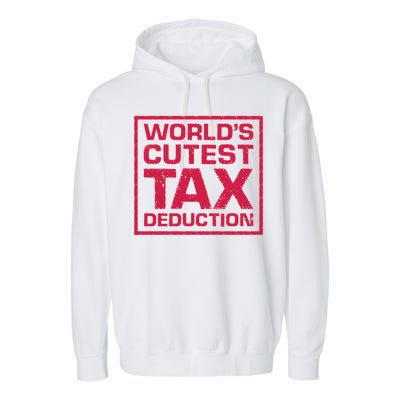 World's Cutest Tax Deduction Garment-Dyed Fleece Hoodie