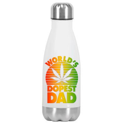 World's Dopest Dad Stainless Steel Insulated Water Bottle