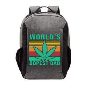 World's Dopest Dad Funny Retro Vector Backpack