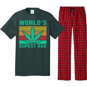 World's Dopest Dad Funny Retro Pajama Set