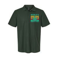 World's Dopest Dad Funny Retro Softstyle Adult Sport Polo