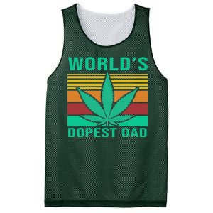 World's Dopest Dad Funny Retro Mesh Reversible Basketball Jersey Tank