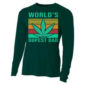 World's Dopest Dad Funny Retro Cooling Performance Long Sleeve Crew