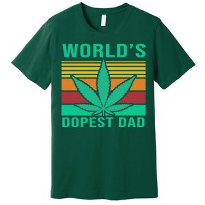 World's Dopest Dad Funny Retro Premium T-Shirt