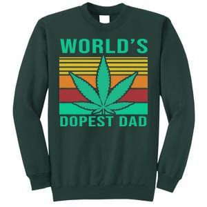 World's Dopest Dad Funny Retro Tall Sweatshirt