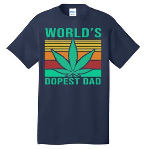 World's Dopest Dad Funny Retro Tall T-Shirt