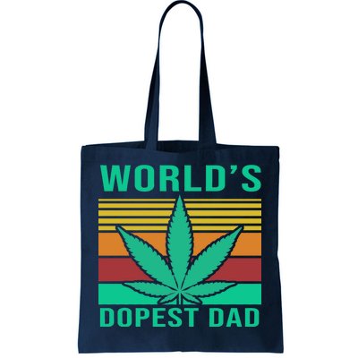 World's Dopest Dad Funny Retro Tote Bag