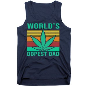 World's Dopest Dad Funny Retro Tank Top