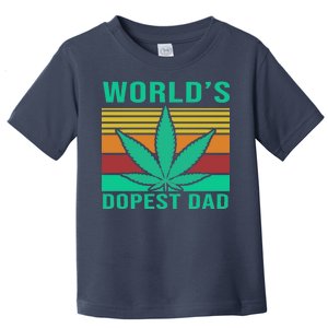 World's Dopest Dad Funny Retro Toddler T-Shirt