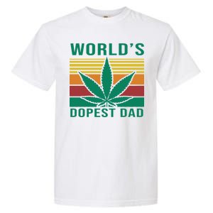 World's Dopest Dad Funny Retro Garment-Dyed Heavyweight T-Shirt