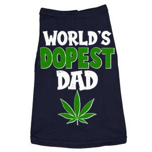 World's Dopest Dad Marijuana Weed  Doggie Tank