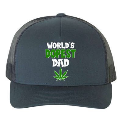 World's Dopest Dad Marijuana Weed  Yupoong Adult 5-Panel Trucker Hat