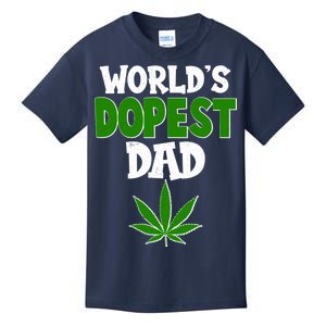 World's Dopest Dad Marijuana Weed  Kids T-Shirt