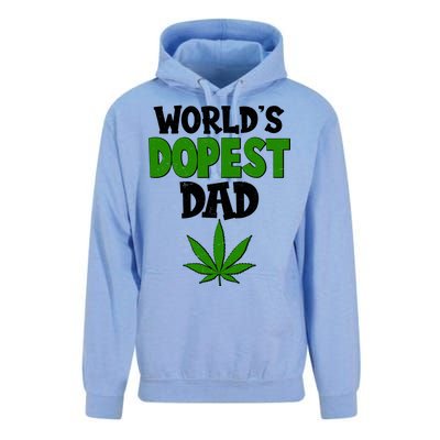 World's Dopest Dad Marijuana Weed  Unisex Surf Hoodie