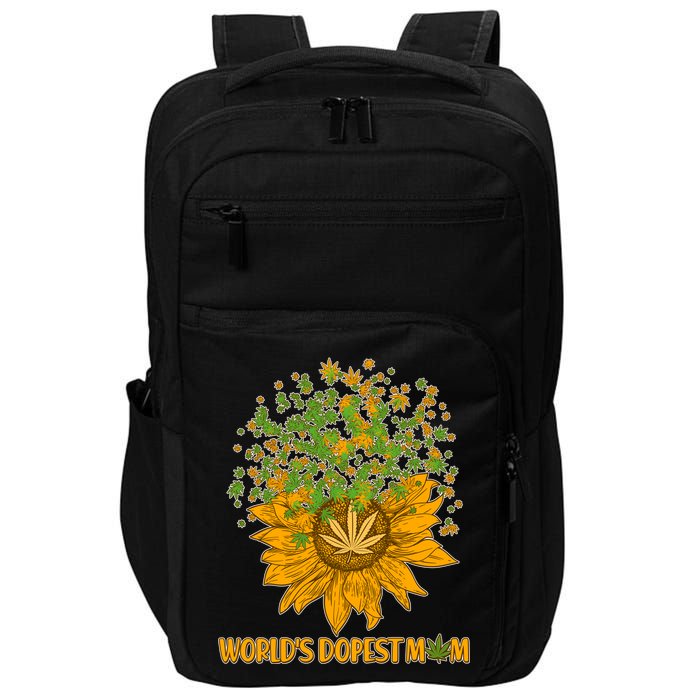 World's Dopest Mom Sunflower Impact Tech Backpack
