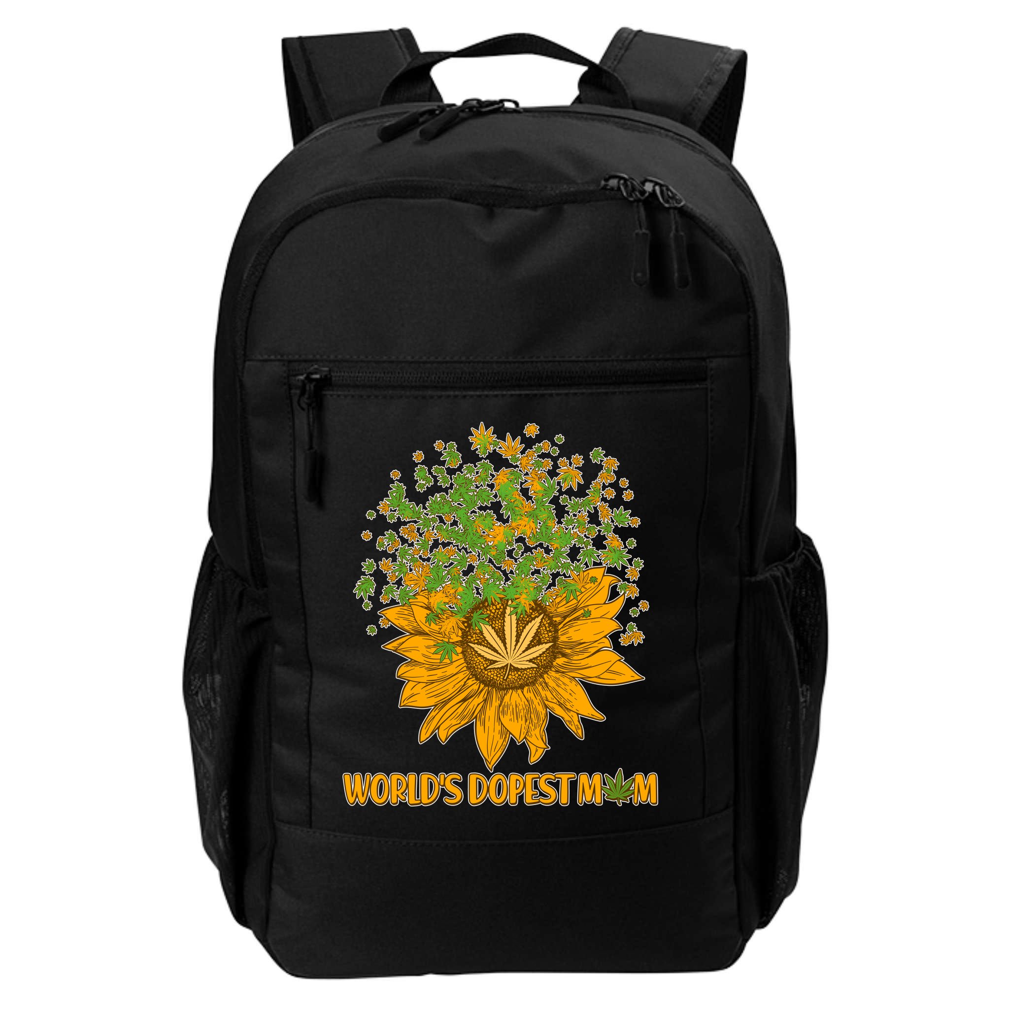 World's Dopest Mom Sunflower Backpack