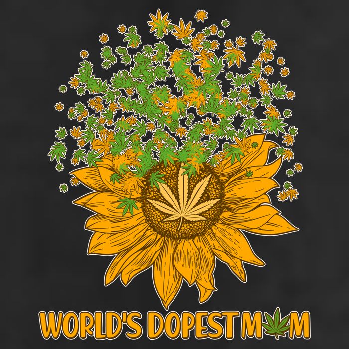 World's Dopest Mom Sunflower 11oz C Handle Ceramic Mug