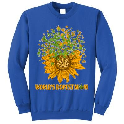 World's Dopest Mom Sunflower Sweatshirt