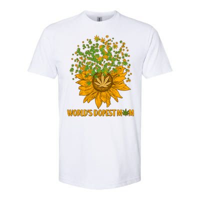 World's Dopest Mom Sunflower Softstyle® CVC T-Shirt