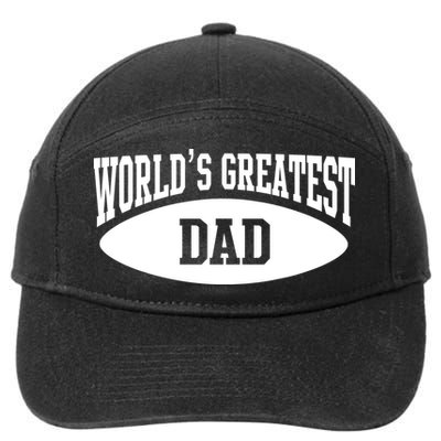 World's Greatest Dad 7-Panel Snapback Hat
