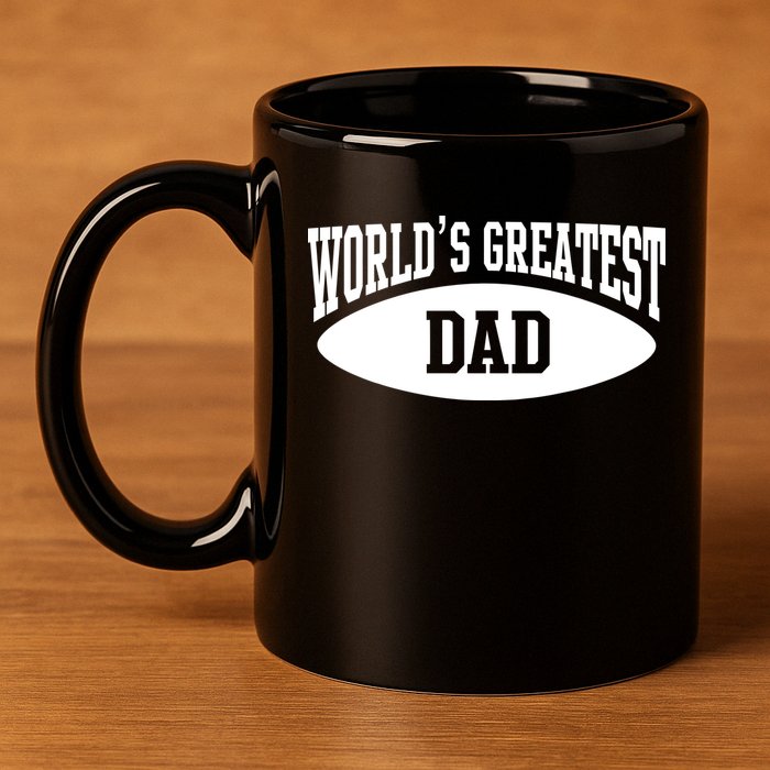 World's Greatest Dad 11oz C Handle Ceramic Mug