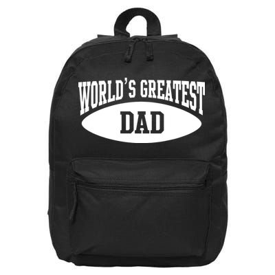 World's Greatest Dad 16 in Basic Backpack