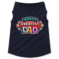 World's Greatest Dad Colorful Father's Day Doggie Tank