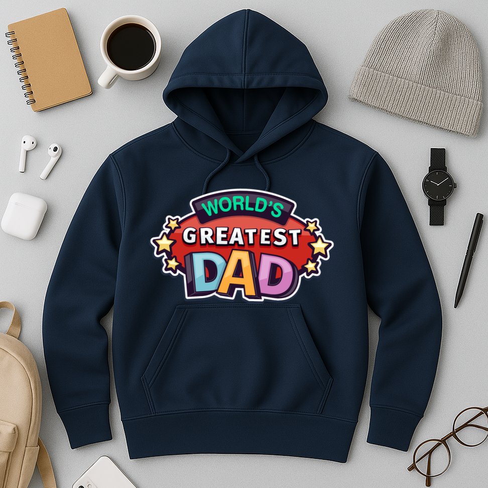World's Greatest Dad Colorful Father's Day Hoodie