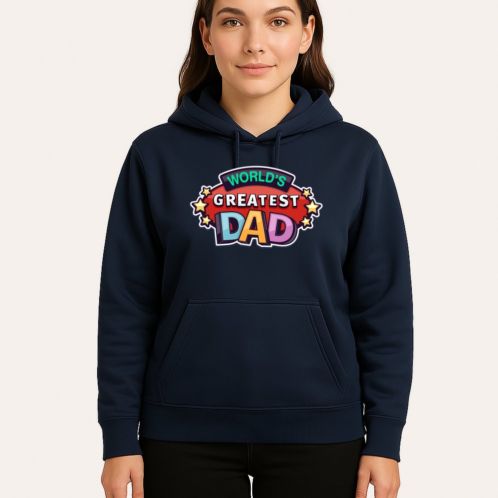 World's Greatest Dad Colorful Father's Day Hoodie