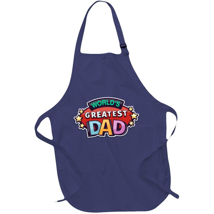 World's Greatest Dad Colorful Father's Day Apron