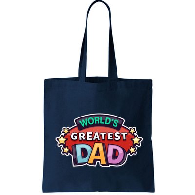 World's Greatest Dad Colorful Father's Day Bag
