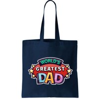 World's Greatest Dad Colorful Father's Day Bag