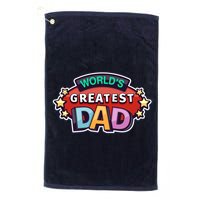 World's Greatest Dad Colorful Father's Day Golf Towel