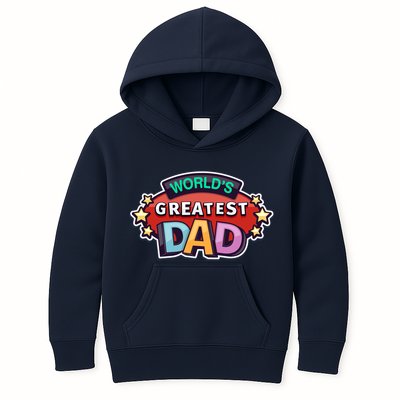 World's Greatest Dad Colorful Father's Day Kids Hoodie