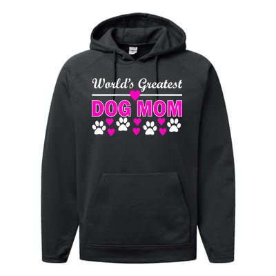 World's Greatest Dog Mom Performance Fleece Hoodie