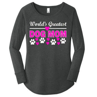 World's Greatest Dog Mom Women's Perfect Tri Tunic Long Sleeve Shirt