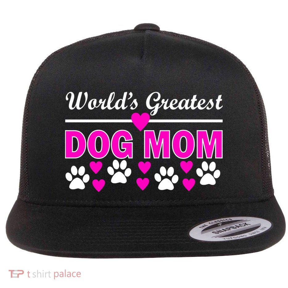 World's Greatest Dog Mom Flatbill Hat