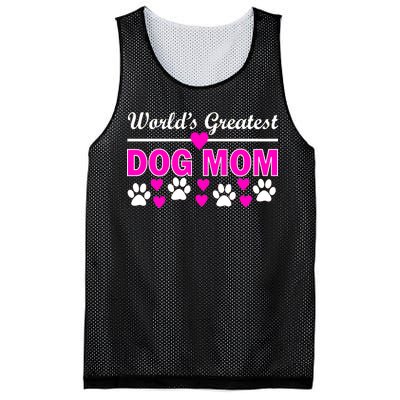 World's Greatest Dog Mom Mesh Reversible Basketball Jersey Tank