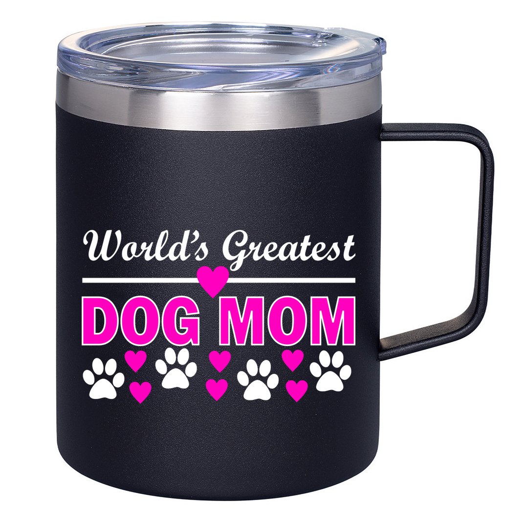 World's Greatest Dog Mom 12oz Stainless Steel Coffee Mug