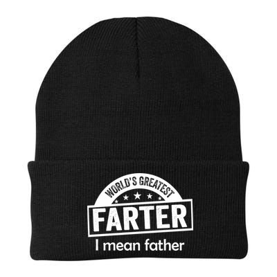 Worlds Greatest Farter Funny Father Dad Knit Cap Winter Beanie
