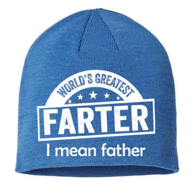 Worlds Greatest Farter Funny Father Dad Sustainable Beanie