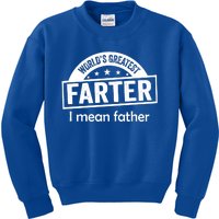 Worlds Greatest Farter Funny Father Dad Kids Sweatshirt