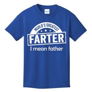 Worlds Greatest Farter Funny Father Dad Kids T-Shirt