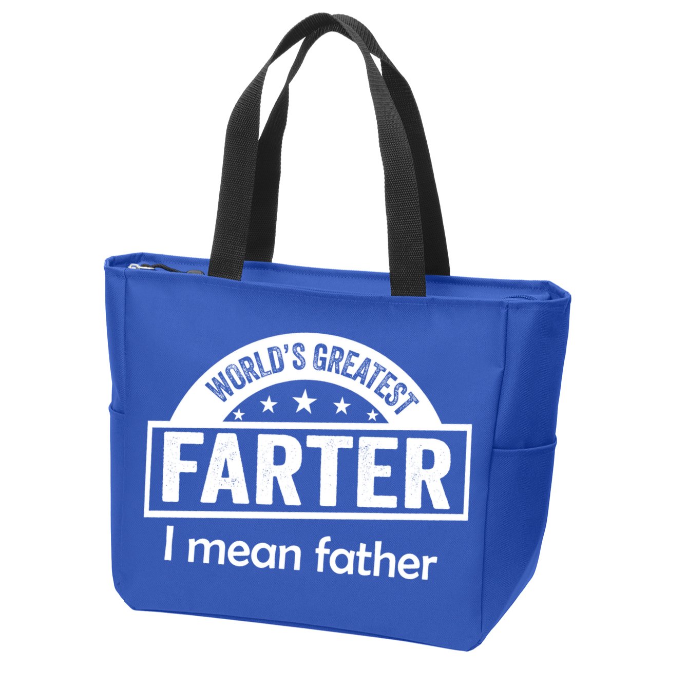 Worlds Greatest Farter Funny Father Dad Zip Tote Bag